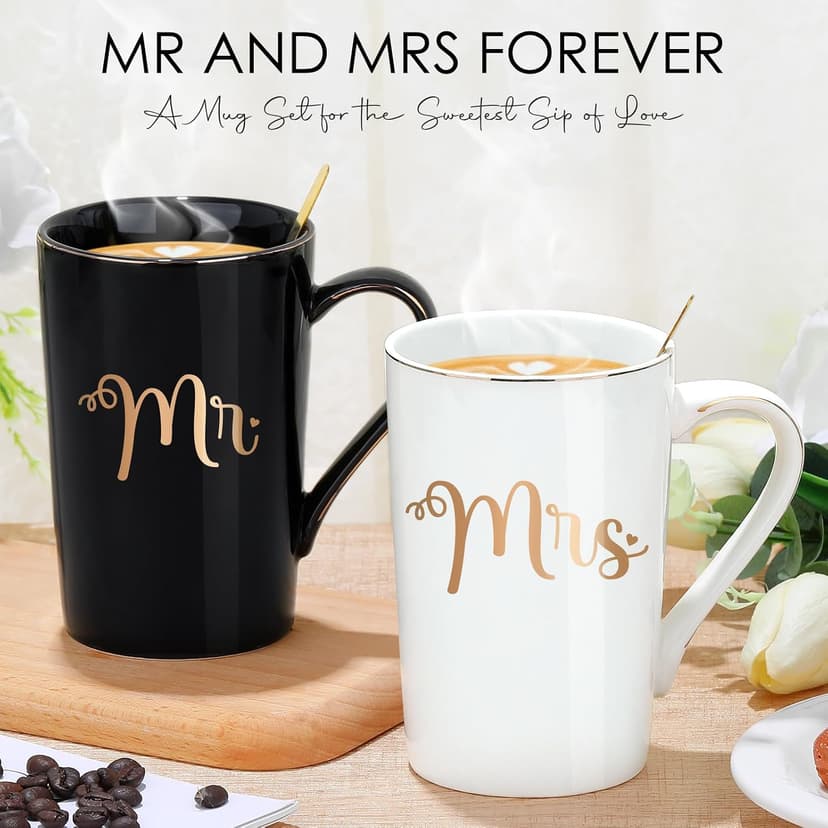 Wedding Gifts for Couples 2026 Bridal Shower Gift for Bride To Be Engagement Gifts for Couples Newlyweds His and Hers Mr and Mrs Gift for Anniversary Marriage Matching Couple Stuff Basket with Aprons B0FDWQF2FW