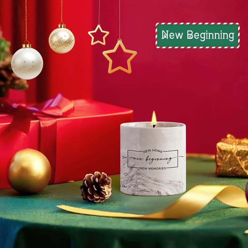 Freejac House Warming Gifts New Home Housewarming Gift for Women Men Friend New Home Gift Ideas New Homeowner Gifts House Warming Decoration Party Decor Porcelain Ceramics Scented Candle B0B66HD4PW