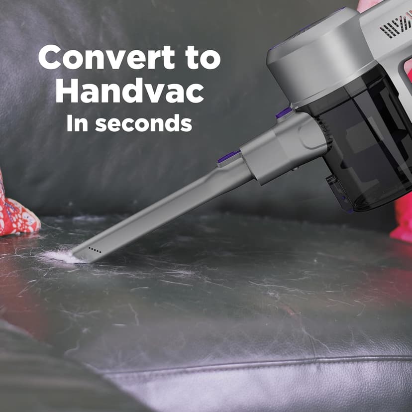 Black+Decker Powerseries+ Corded 4 in 1 Stick Vacuum, Upright to Hand-Vac Multi Surface, LED Floor Head, HEPA Filtration, Powerful 14k Pa,for Hard Floor, Low Carpet, Pet Hair Home & Office use, Grey