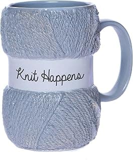 Boxer Gifts Knitting Gift Mug For Knitters – Knit Happens – Yarn Design - Gag Funny Gift For Her