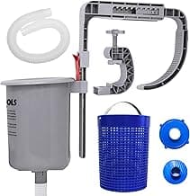 SWIMLINE HYDROTOOLS Wall Mounted Hanging Above Ground Pool Surface Skimmer Kit | Cleans Automatically, Attach To Inflatable Collars, Tubular & Metal Frame Pools | Maintenance Cleaner Floating Debris