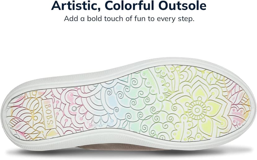 Skechers Women's Bobs B Cute Sneaker – Memory Foam, Flexible Outsole, Lightweight Vegan Shoes