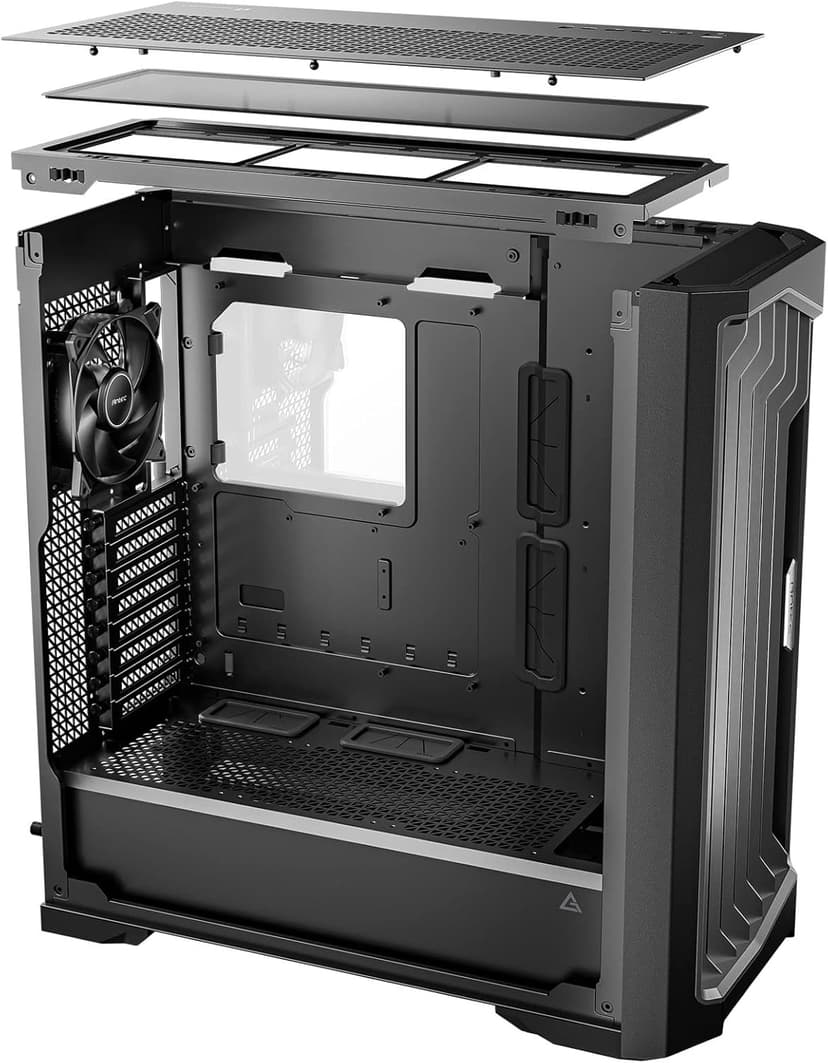 Antec Performance 1 FT, Full Tower, RTX40 Fully Compatible, Temp Display, 4 x Storm T3 PWM Fans, Type-C, Dual TG Side Panels, Removable Top Bracket, High Airflow Mesh Front Panel, E-ATX PC Gaming Case