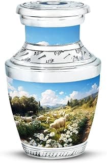 Daisy Burial Keepsake for Adult Ashes - Cremation Urns for Human Ashes - Decorative Urn for Men Women Ash - Memorial Gift for Mother Father Ash - Small Keepsake 3 Inch - B0FRMW69XD