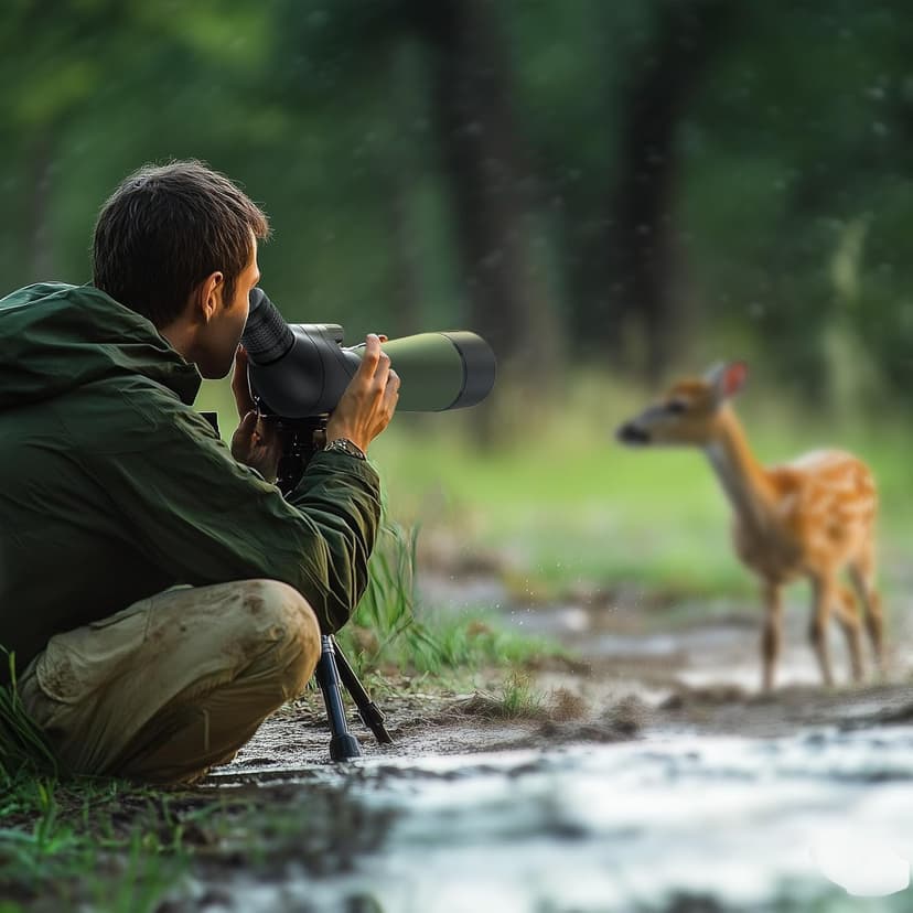 Gosky Flagship 25-75x80 Spotting Scope - Spotting Scopes with Tripod, Carrying Bag and Quick Phone Holder BAK4 Waterproof Spotter Scope for Bird Watching Target Shooting,Upgraded Version