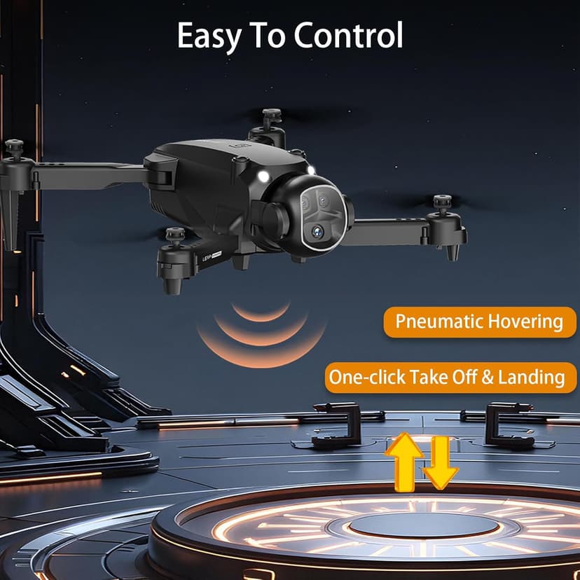 Drone with Camera for Adults Beginners, FPV Foldable RC Quadcopter Toys, Helicopter Toys, 1080P HD Camera Drone, Altitude Hold, One Key Take-off/Landing, 3D Flips, Waypoints fly, Headless Mode