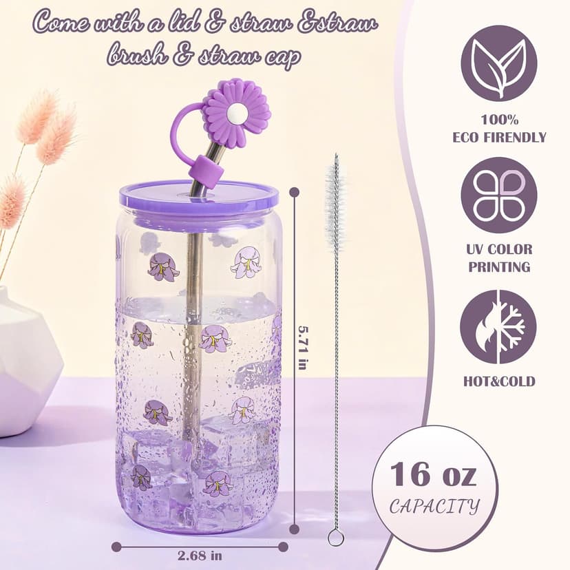 Birthday Gifts for Women Teen Girls, Unique Happy Birthday Gift Baskets for Her Mom, Thank You Self Care Get Well Box Set, Cute Teenage Cup Present for Mother Friend Sister Teacher Coworker (Purple) B0FRSG6VRQ