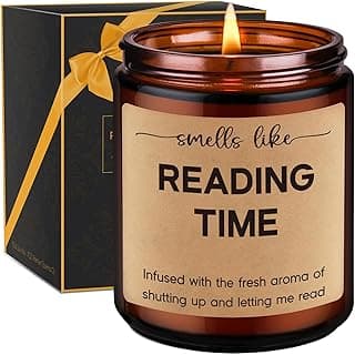 GSPY Reading Candle, Book Lovers Gifts, Readers, Bookish Present - Reading Accessories, Cute Reader Present - Funny Christmas, Birthday Gifts for Book Lovers Women, Bookworm, Librarian, Men, Booklover