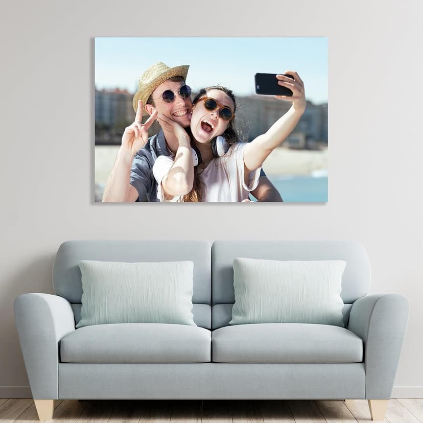 Personalized Picture Gifts Wall Art Ready to Hang by HD Printing Technology -Gift Wrapping Available-Same day Pick up Custom Metal Photo Prints Customized photo gifts with Natural Bamboo Base B0D1KDDFGD