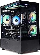 MXZ Desktop Computer High Performance Gaming pc, Ryzen 5 7500F Zenn 4 Architecture,RTX5060,B650,16GB DDR5,1T NVME,5 RBG Fans, Windows 11 Pro Ready to use(R5 7500F| RTX5060)