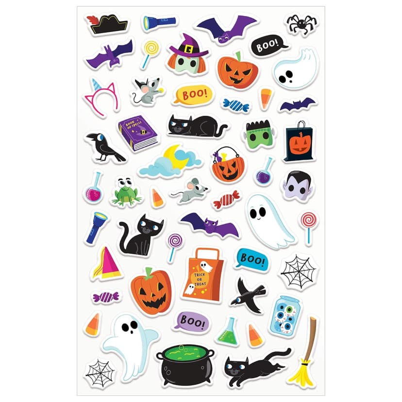 Halloween Hidden Pictures Puffy Sticker Playscenes: Halloween Activity Book for Kids 36 Featuring Over 175 Hidden Objects, 50 Reusable Puffy Stickers ... Games (Highlights Puffy Sticker Playscenes)