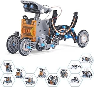 AESGOGO STEM Projects 12-in-1 Creation Solar Robot Kit,Science Experiments Toys Gifts for Kids Ages 8-12,Educational DIY Building Robotics Kit for 8 9 10 11 12 13 14 15 Year Old Boys Girls Teens