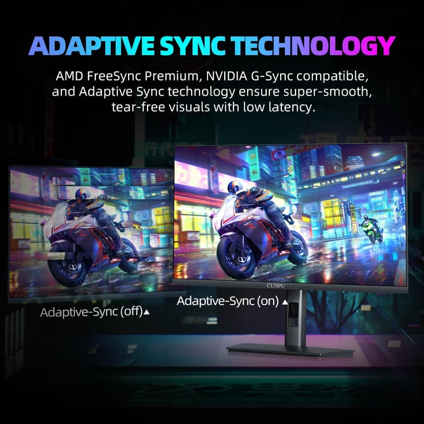 CUNPU 27" 4K 160Hz Ultimate Gaming Monitor, UHD Fast IPS 1ms, G-Sync Compatible & FreeSync, 99% DCI-P3, HDR400, HDMI 2.1 for PS5/Xbox 4K 120Hz, Full Ergonomic Stand