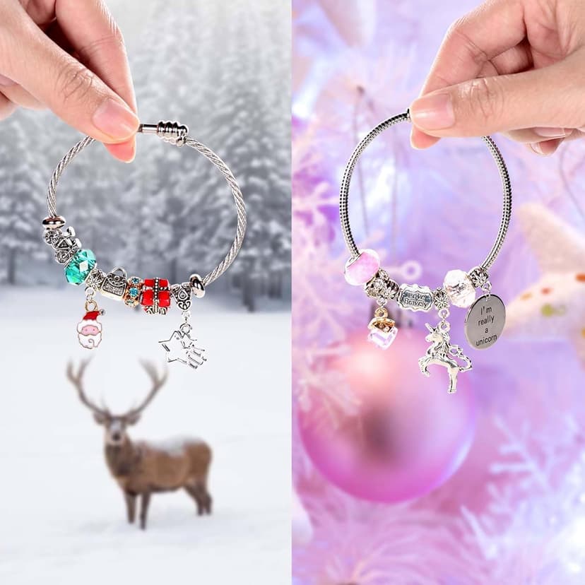 COO&KOO Girls Charm Bracelet Making Kit: Unicorn Jewelry Making Kit Gifts Crafts for Girl 8-12 A Perfect Girls Toy for Ages 6 7 8 9 10 Girl That Imagination Self-Expression and Inspires Creativity