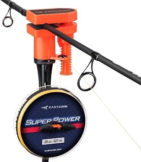 KastKing TrueWind Clamp-On Fishing Line Spooler, Portable Fishing Reel Spooler for Spinning & Baitcasting Reels, No Line Twist, Adjustable Tension, Built-in Line Cutter