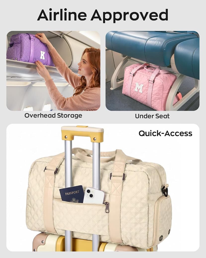 Girl Gifts, Kids Overnight Bag, Birthday Gifts for Women Daughter Sister Friends 8 9 10 11 12 13 14 15 16 17 18 Year Old Girl Duffle Bag Teen Girl Gifts Trendy Stuff Initial Travel Weekender Dance Bag B0DT6QHCXW