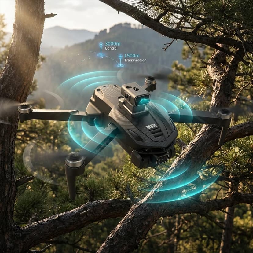 V168 Pro MAX GPS Drones with Camera for Adults 4K, RC Drone with 4.5" HD Screen on Controller, 60 Mins Flight, Long Range Transmission, 360° Obstacle Avoidance, Follow Me, Auto Return, Brushless Motor, QuickShots, Lightweight and Foldable Quadcopter for Beginner Toy Gifts