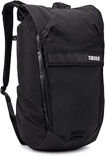 Thule Paramount Bike Commuter Backpack - 20L Capacity - Adjustable fit - 16" Padded Laptop Sleeve and 11" Tablet Pocket - Rolltop Closure - Side Phone Pocket - Taillight Loop