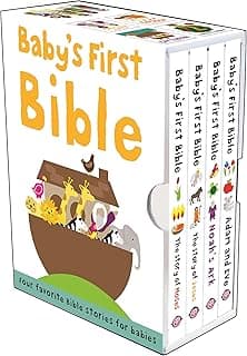 Baby's First Bible Boxed Set: The Story of Moses, The Story of Jesus, Noah's Ark, and Adam and Eve (Bible Stories)