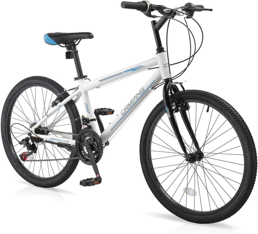 Ktaxon 20/24/26 Inch Mountain Bike, 7/21-Speed Adult Bicycle with Sturdy Steel Frame, Front Suspension, Excellent Twist Shifting, Easy to Assemble and Stylish Cool Look for Men Women