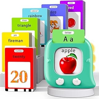 Kidzdo Talking Flashcards for Toddlers, 520 English Sight Words Educational Toy, Pocket Speech Therapy Toys, Autism Sensory Toys for Kids 1-6, Birthday Xmas Gifts for Boys