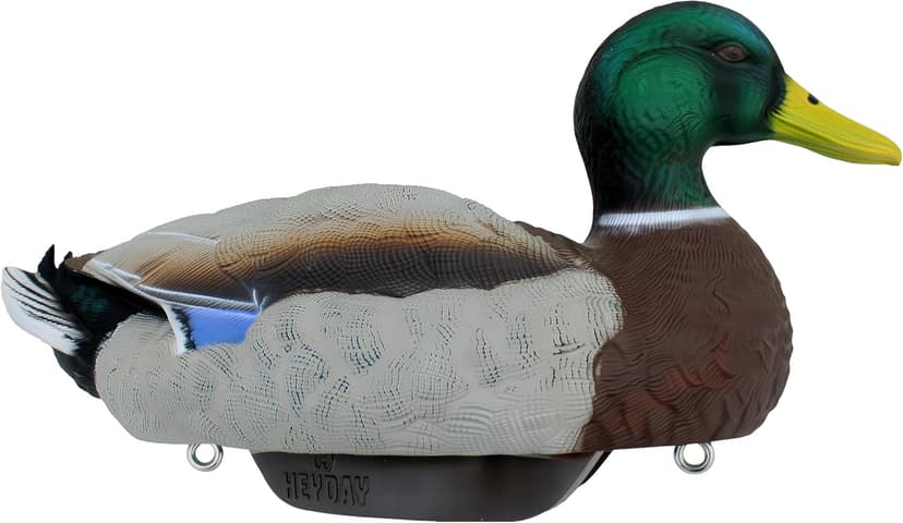 HEYDAY Mallard Position Pack #2 Duck Decoys Ultra-Light 100% HydroFoam | Durable, Realistic Design | 6 Pack of Duck Hunting Decoys