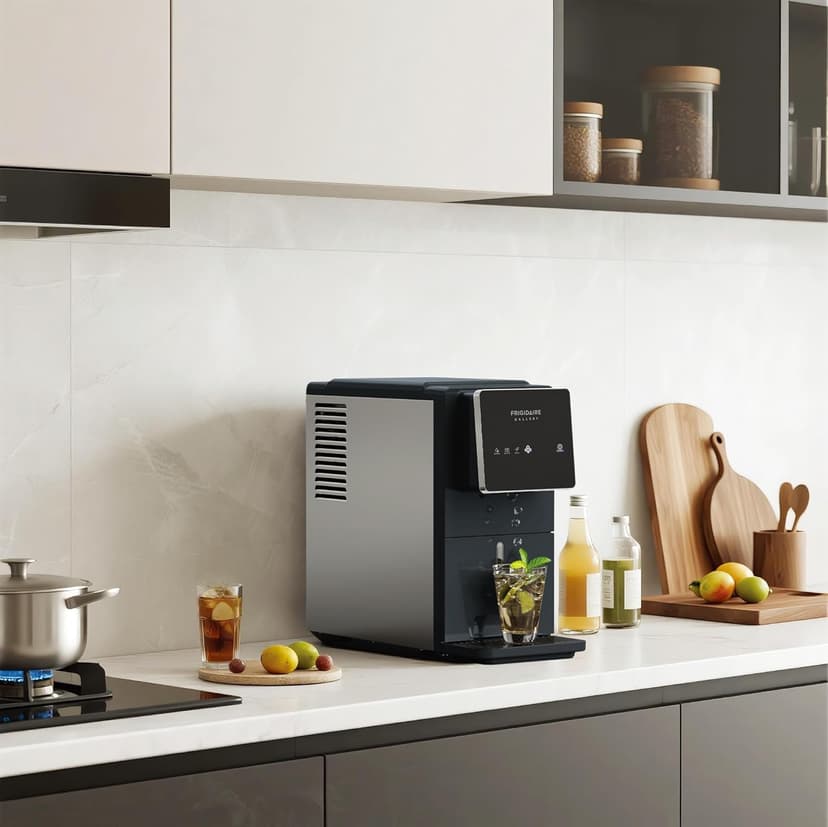 FRIGIDAIRE Touchscreen Nugget Ice Maker, Countertop Ice Machine, Sonic Ice Maker with 33 lbs. Capacity, Slate