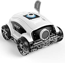 WYBOT W1103 Robotic Pool Cleaner, Cordless Pool Robot Vacuum with 50W Strong Suction,130 Mins Runtime, Self-Parking, Ideal for Above Ground Pool Up to 1300 Sq.ft