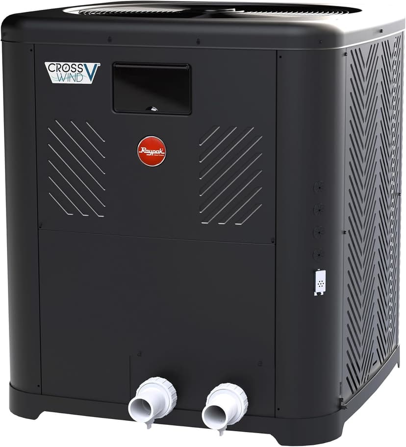 Raypak Crosswind V Deluxe Pool Heat Pump - Spa and Pool Heater with Cool Mode, Free Wi-Fi for Fleet Monitoring for Above Ground and In-Ground Pools