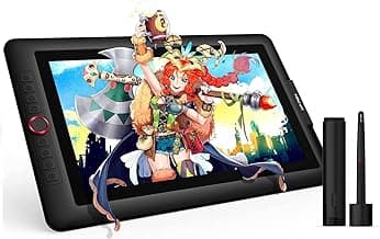 15.6" Drawing Tablet with Screen XPPen Artist 15.6 Pro Tilt Support Graphics Tablet Full-Laminated Red Dial (120% sRGB) Drawing Monitor Display 8192 Levels Pressure Sensitive & 8 Shortcut Keys