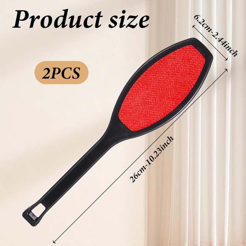 2 Pack Double-Sided Lint Brushes Reusable Lint Remover Brushes for Clothes 2 Sided Pet Hair Remover Washable Clothes Hair Roller Cleaning Brush for Sheet Carpet Furniture Fabric