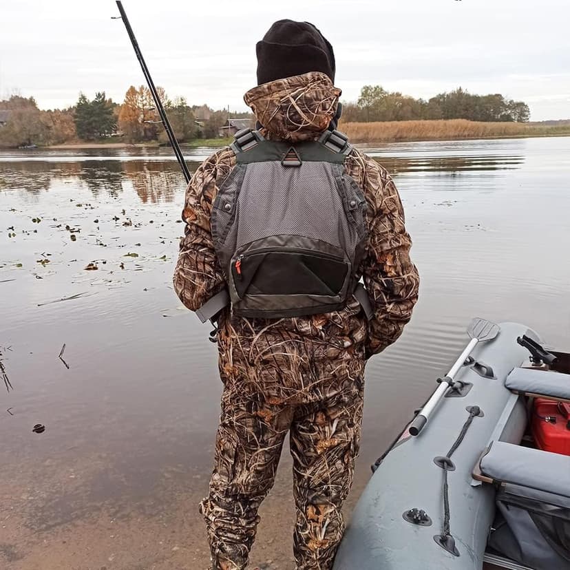 Raprance Fly Fishing Vest Backpack - Adjustable Lightweight and Quick-Dry, with 17 Pocketsfor Trout Bass Saltwate