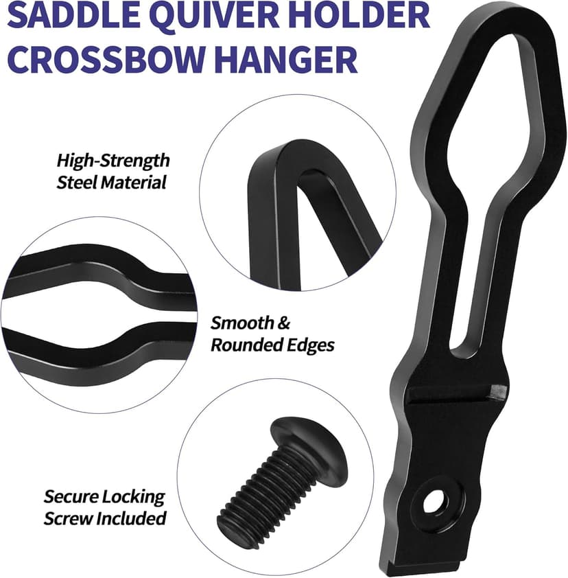 Saddle Quiver Holder Crossbow Hanger, Tree Hooker Compatible with All Ravin Crossbows Models(Except R18), Crossbow Holder for Tree Stand Fit for Ravin Accessories, Hunting Crossbow Accessories