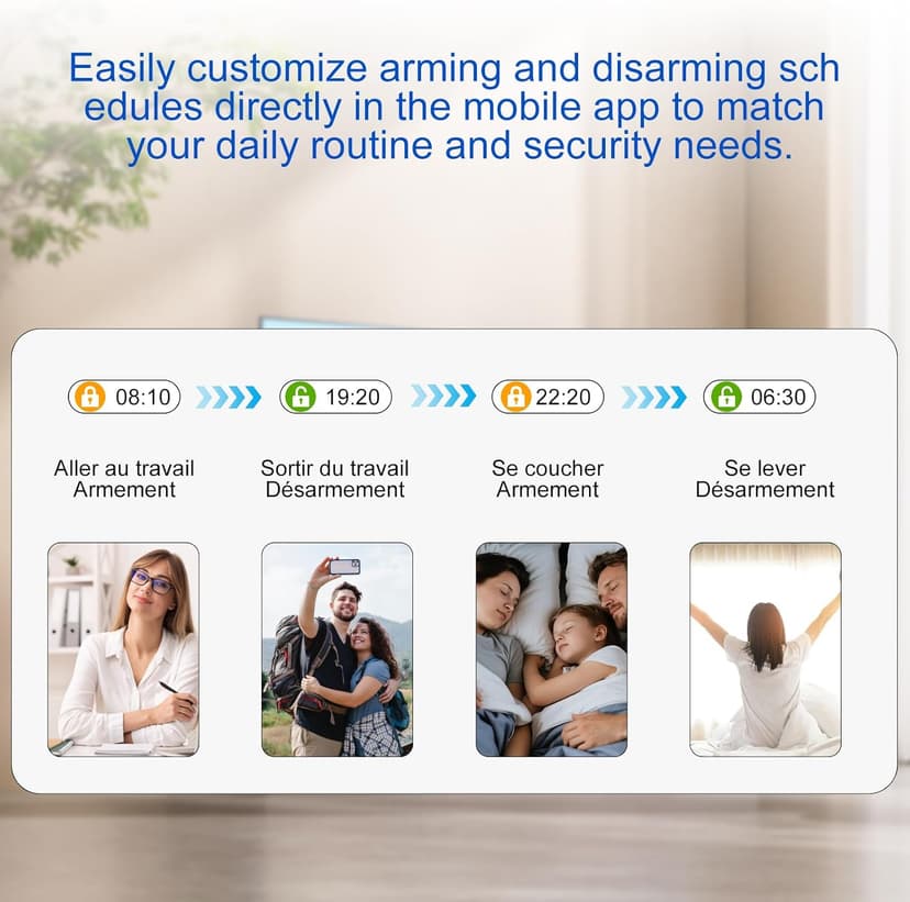 WiFi Wireless Alarm System for Home Security - 24/7 Protection Smart Home Devices 4.3" Touch Screen, GSM/4G+WiFi, App Instant Alerts, No Monthly Fee, Alexa Compatible for Villa, Kids Safety (24 pcs)