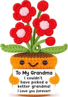 I Love You Crochet Flower Decor for Great Grandma Gigi Nana from Granddaughter Grandson Grandkids Grandparents Day Agantree art Grandma Gifts for Grandma Christmas Birthday Thanksgiving B0F626T63Q