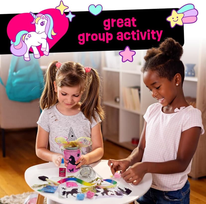 Light-up Unicorn Fairy & Mermaid Lanterns Craft Kit – Christmas Gifts for 8 9 10 11 12 Year Old Girls - Creative Art Girl Toys 8-10 Years Old and Up - Craft Kits for Girls Ages 8-12 - Tween Gift Ideas
