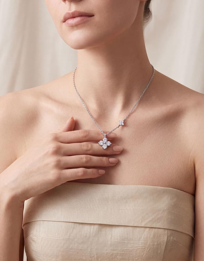 18K Gold Silver Plated Necklace as Gifts for Mom Her Girlfriend Wife Grandma on Birthday Anniversary Valentines Mothers Day Preserved Real Rose Gifts for Women with Necklace B0GZYXYMWR