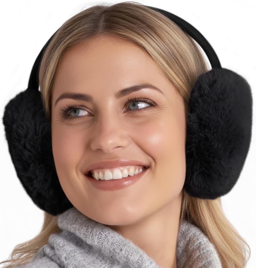 Brook + Bay Ear Muffs Winter Women - Winter Ear Muffs for Women - Adjustable Fluffy Folding Earmuffs - Women's Earmuffs