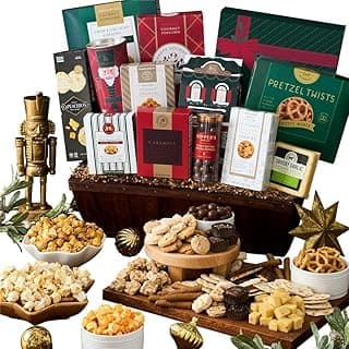 Christmas Basket Gift Deluxe of Holiday Foods by GourmetGiftBaskets.com