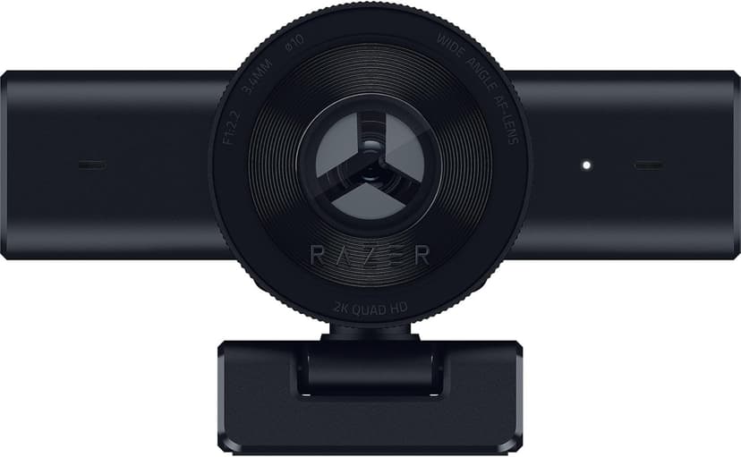 Razer Kiyo V2 X Streaming Webcam: 1440p 60 FPS - Auto Focus - Built-in Microphone - Wide Angle Lense - Integrated Privacy Shutter - Works with OBS, Xsplit, Streamlabs, Discord, Zoom, Teams - Black