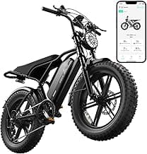 TST Electric Bike for Adults 1500W Peak 20" Fat Tire All-Terrain E-Bike 60/110 Miles 28 MPH Electric Dirt Bike - 48V 15/25 AH Battery Tested to UL 2849 Powered Electric Bicycle