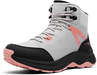 NORTIV 8 Women's Hiking Boots Waterproof Lightweight Outdoor Trekking Comfortable Non-Slip Backpacking Camping Ankle Boot Hollow