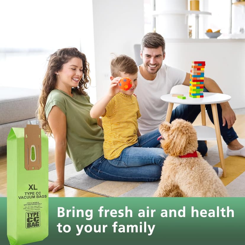 16 Packs Vacuum Bags for Oreck Type CC, Compatible with All Oreck XL Upright Vacuum Cleaner - Replaces Part # CCPK8DW