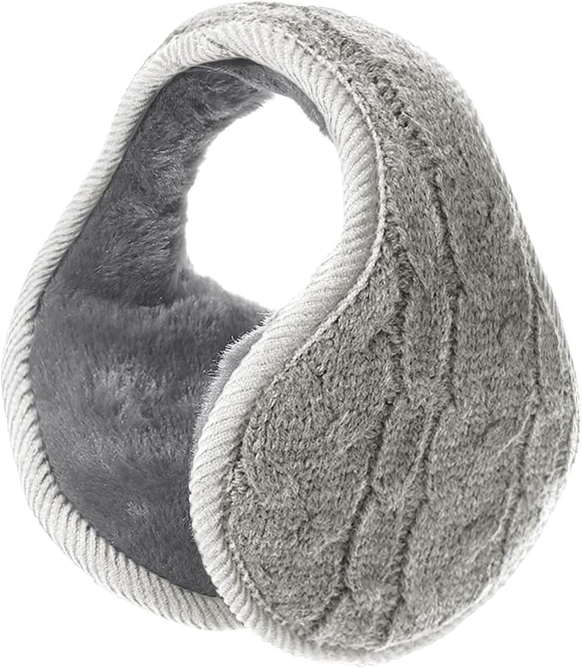Oweisong Knit Ear Muffs for Winter Unisex Warm Ear Covers Men Women Foldable Ear Warmers Winter Accessories
