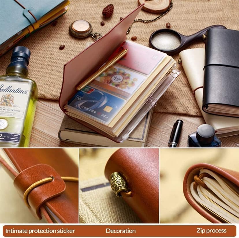 Hiipeenow Brother Gifts from Sister, Leather Travel Journal 140 Pages Presents, Birthday Graduation Christmas Valentines Fathers Day Wedding Day Gifts for Brother