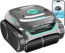 WYBOT C2 Cordless Robotic Pool Cleaner, Dual Filtration, Pool Vacumm Robot for Wall & Waterline Cleaning, Up to 180 Mins Runtime & Scheduling, Smart Navigation, for Inground/Above-Ground Pools