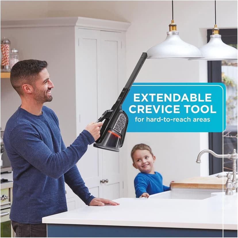 BLACK+DECKER dustbuster Portable Vacuum Cordless Handheld, Small Hand Vacuum Cleaner for Dorm Home and Car, Powerful 20V AdvancedClean+ (HHVK515J00FF)