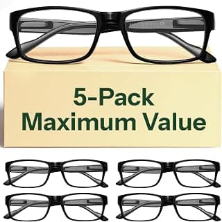 Gaoye 1.5 Professional Reading Glasses for All Day - Computer Readers with Blue Light Protection - Value Pack