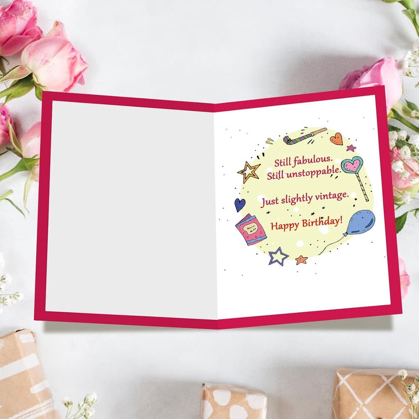 Aging Humor Birthday Decorations for BFF Sister Coworker, Printed Message Inside with Envelope, Idea for Party Celebrations FANCYLUCKY Funny Birthday Card Gifts for Women Her Best Friend B0GTLPLH6Y