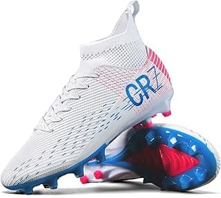 Sunqin Soccer Cleats for Mens Womens Indoor Turf Soccer Shoes Youth AG TF Training Football Boots Unisex